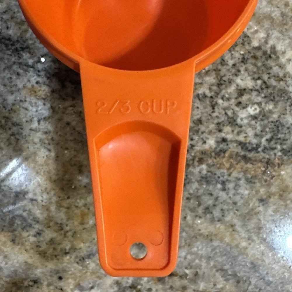 TUPPERWARE Orange 2/3 Cup Measuring Cup Replacement Vintage